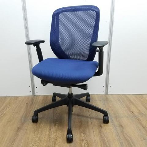 【中古】シルフィーメッシュ  オカムラ（okamura） 肘付ローバックチェア