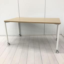 【会議室におすすめミーティングテーブル！】■イトーキ（ITOKI）製　コムネットエーディ　ミーティングテーブル　■キャスター付 　■木目ナチュラル