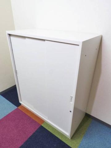 【中古】シンライン HTM-109RSN-W9 イトーキ（ITOKI） ローキャビネット／引き違い