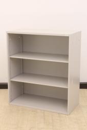 【書類の収納スペースを増やしたい方に！収納力抜群な観音開きタイプのキャビネット】■イトーキ(ITOKI)製　シンライン(THIN LINE)シリーズ　オープン書庫　ローキャビネット　H1050㎜　■ホワイト　※扉外し商品のため外し跡がございます。