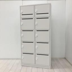 【在庫入替セール品！（本在庫限定価格）】【フリーデスクの味方！デザインと機能を両立した人気商品です！鍵の持ち運び要らず！】■井上金庫　IPL　パーソナルロッカー10人用　■ダイヤル錠　■ホワイト　【弊社使用欄：A01047467】