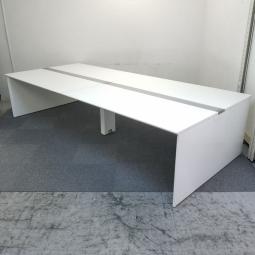 【フリーアドレスデスク】｜【4～6名使用推奨/W3200】【フリーアドレスデスク】｜【高級】｜【ホワイト】｜W3200mm(W1600×2)サイズです！