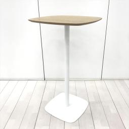 希少/ABW/アクセント　丸型ハイテーブル　W600×D600×H1025mm　■木目ナチュラル