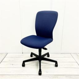 【大量入荷】■オカムラ（okamura）　スラート（sulato）　肘無ハイバック　■ミディアムブルー×ブラックシェル　【シンプルなデザインと厚みのあるクッションが大人気！機能充実のワーキングチェア】