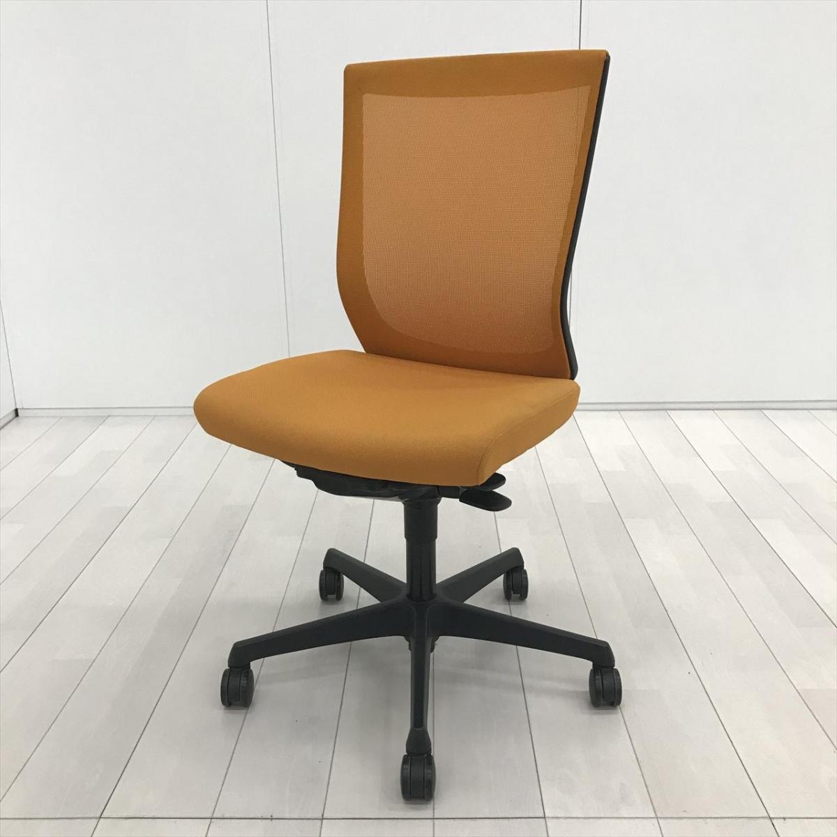 中古】エスクード C437ZR FHB7 オカムラ/okamura 肘無ハイバックチェア 