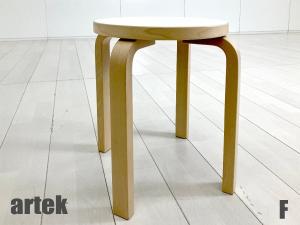 F)artek/アルテック　STOOL E60 / スツール60　アルヴァ・アールト　ホワイトラミネート　北欧　フィンランド　4本足
