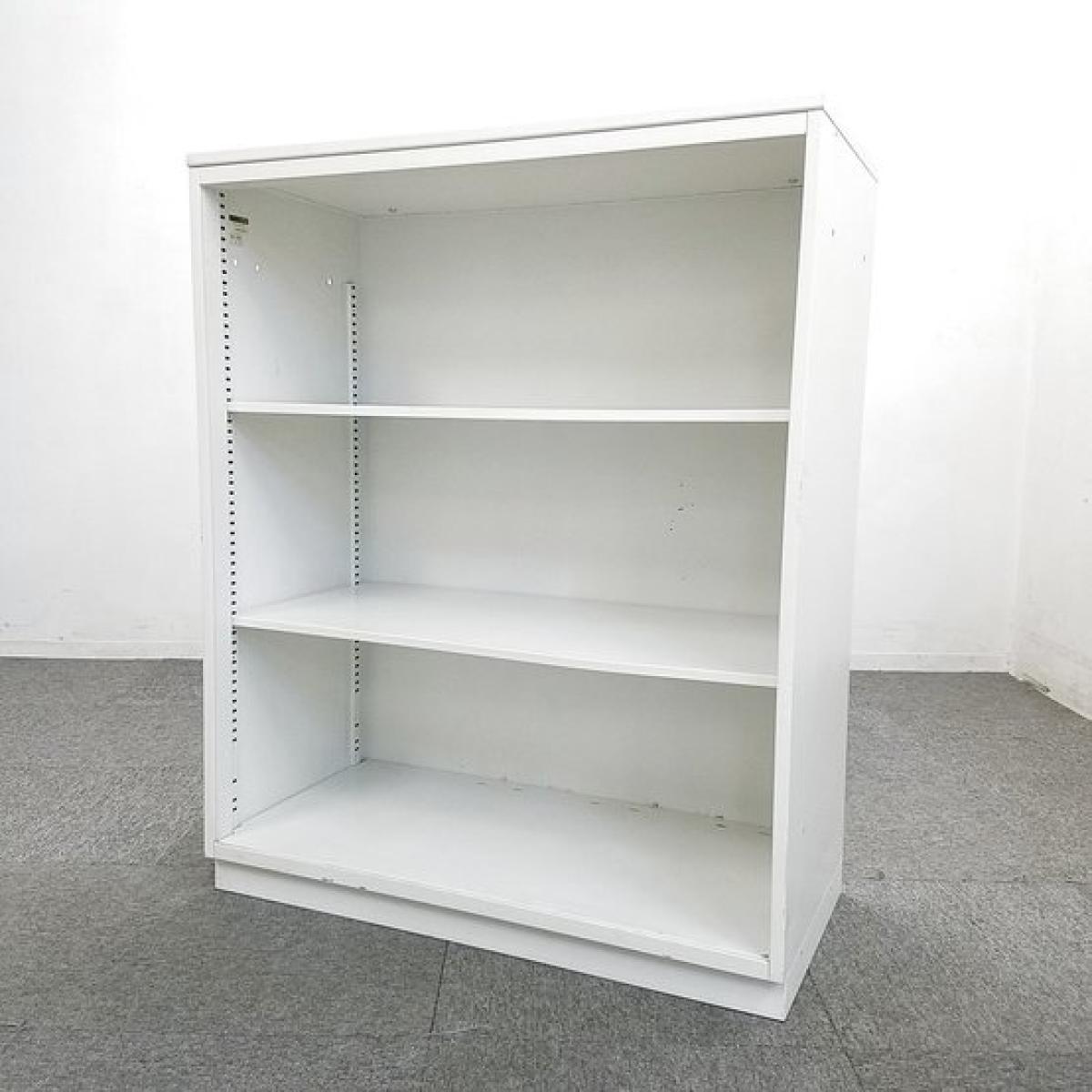 【よく使うファイルやカタログ収納に！】■イトーキ　シンラインシリーズ　オープン書庫　3段収納　ホワイト天板付き
                        シンライン
                                    中古
            