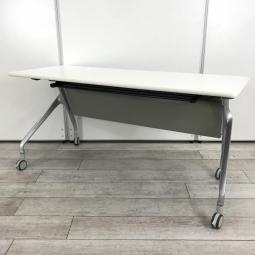 【便利な平行スタックテーブルを人気のホワイト色で！大型キャスターで移動がスムーズ！】■コクヨ（KOKUYO）製　エピファイ （EPIPHY）　サイドスタックテーブル　会議用　W1500×D600×H720mm　■ホワイト