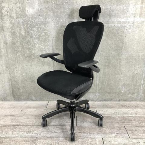 【中古】Xair  イナバ（INABA) 肘付ハイバックチェア