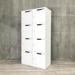 【フリーアドレスの相棒!ダイヤル錠タイプの8人用メールロッカー!】■コクヨ(KOKUYO)製 エディア(EDIA)シリーズ 8人用ロッカー パーソナルロッカー ■投函口付 ■ダイヤル錠 ■ホワイト 【弊社使用欄:A01064284】