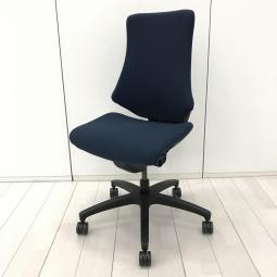 ■イトーキ（ITOKI）製　■エフ（f）チェア　■肘無　■ハイバック　■背面メッシュ×ネイビーブルー　■オススメ/大人気/定番商品　【弊社使用欄：A01063179】