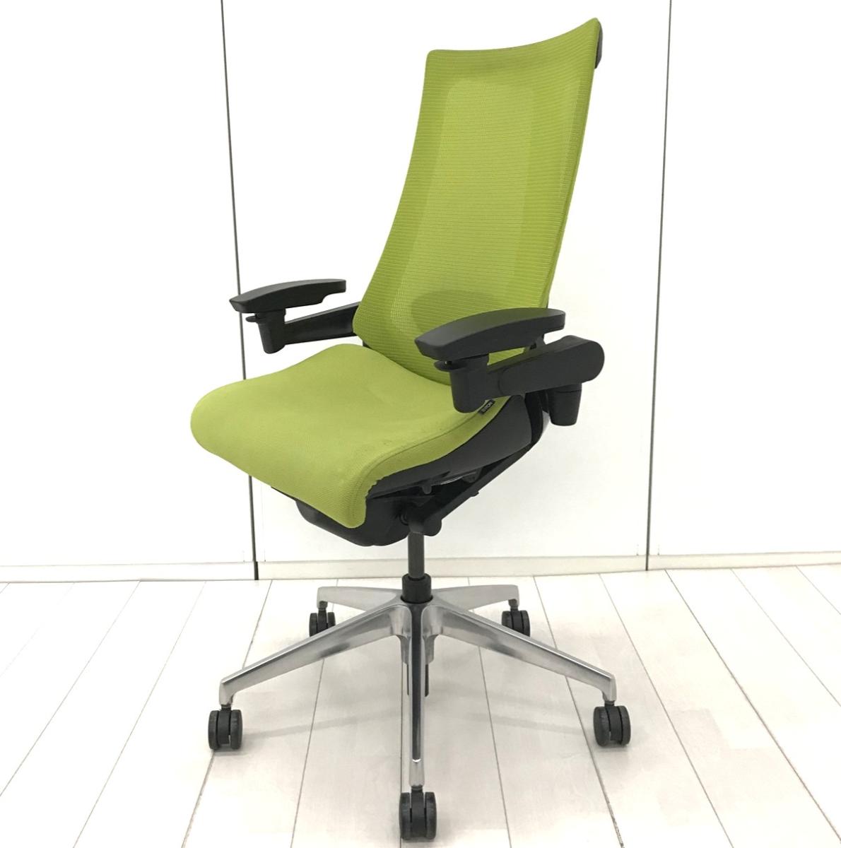 【座る姿勢や身体の動きにフレキシブルに対応！】■イトーキ　アクトチェア　可動肘付　モスグリーン　※座ヨレあり　■立体型可動アームが特徴のハイクラスチェア！【高級チェア】【ITOKI　Act】
                        アクト メッシュ 樹脂
                                    中古
            