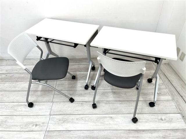 【中古】パラグラフテーブル  ウチダ（UCHIDA) スタックテーブル(長机/折りたたみ/会議用)