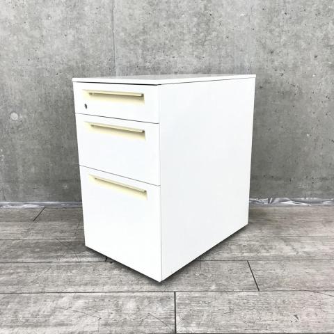 【中古】アドバンス  オカムラ（okamura） ワゴン3段