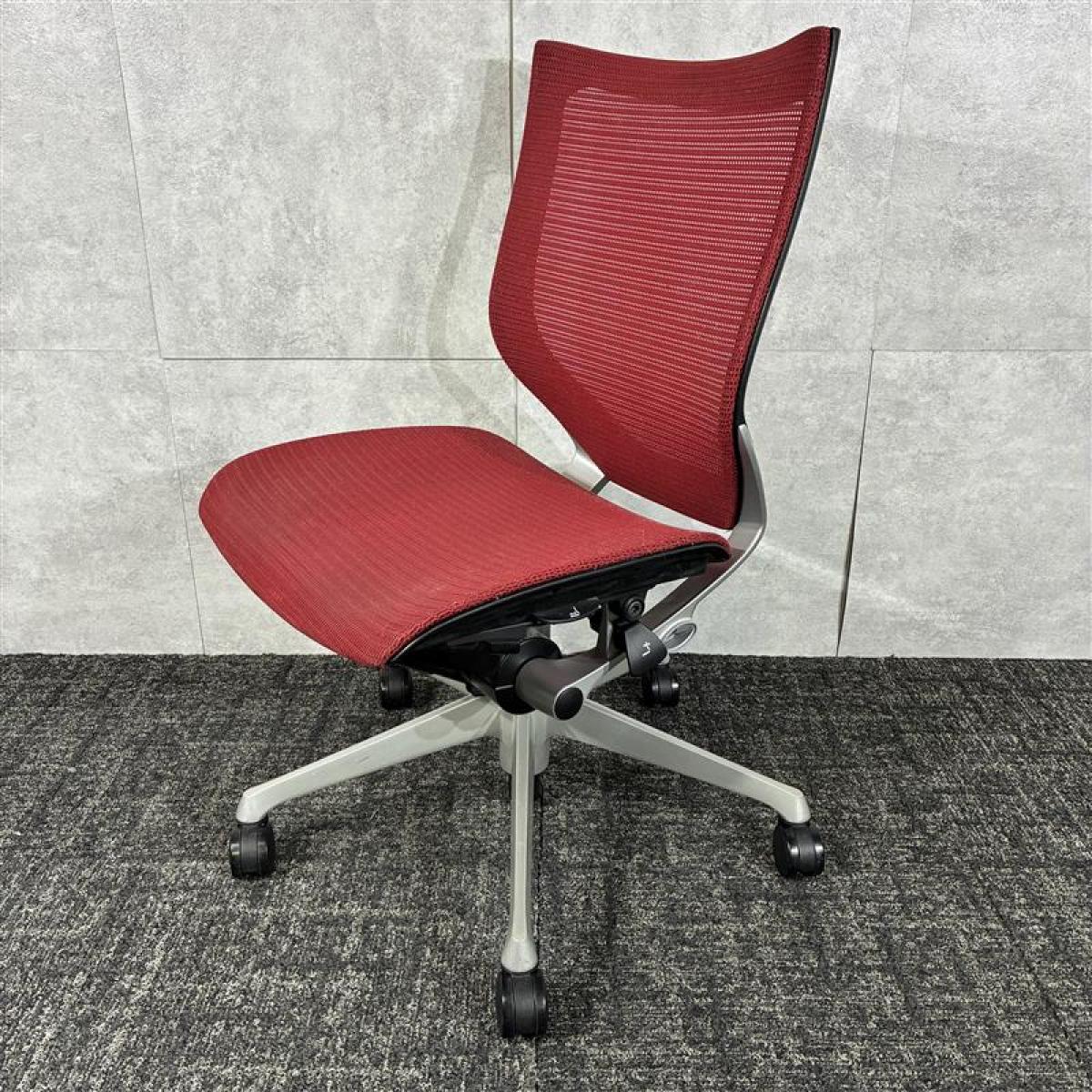 中古】バロンメッシュチェア CP83CR FDH9 オカムラ/okamura 肘無ロー 