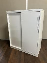 設置場所に困らない収納家具　コクヨ　エディア　引き戸書庫(引き違い)　ホワイト　天板付き　#岐阜#愛知#三重#静岡#CS在庫