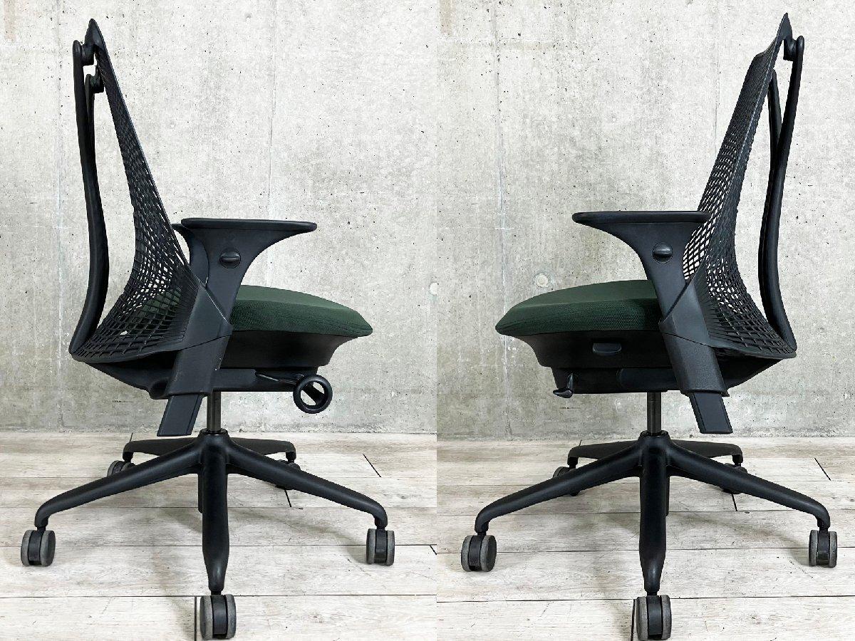 中古】セイルチェア Herman Miller/ハーマンミラー 肘付ハイバック 