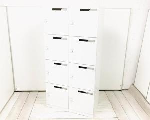 【モバイルワーカーにオススメ!鍵の持ち運び要らずで便利に使えます!】■コクヨ エディアシリーズ 8人用メールロッカー ダイヤル錠タイプ ホワイト マスターキー付属無 ■パーソナルロッカー モバイルロッカー【KOKUYO EDIA】