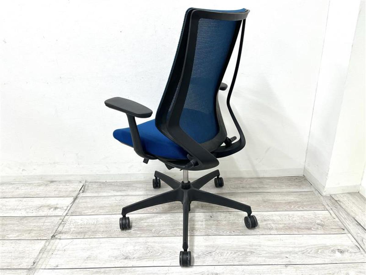 中古】デュオラ メッシュ コクヨ/KOKUYO 肘付ハイバックチェア 582076 