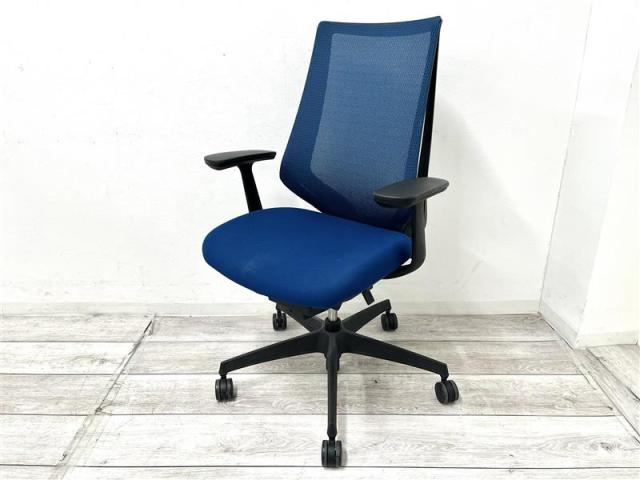 【中古】デュオラ メッシュ  コクヨ（KOKUYO） 肘付ハイバックチェア