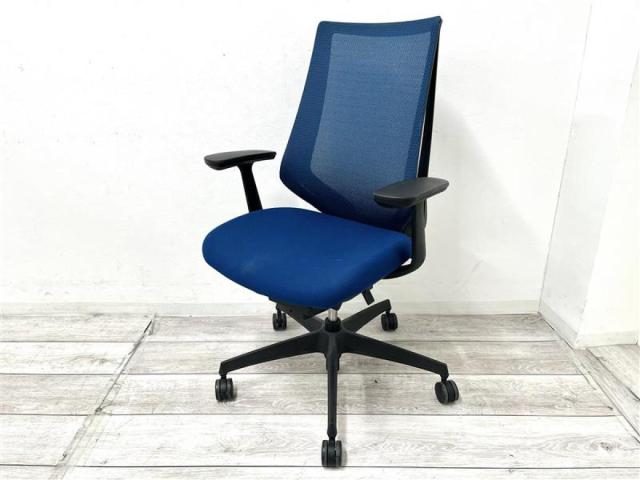 【中古】デュオラ メッシュ  コクヨ（KOKUYO） 肘付ハイバックチェア