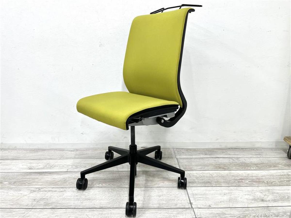【在庫セール品】【定価約11万円】【あなたの座るを考える！ワイヤー構造が体を支える、有名海外メーカー製の定番チェア！座り心地抜群の人気チェア！】■スチールケース（Steelcase）製　シンク（think）チェア　肘無ハイバック　クロスバックタイプ　■ハンガー付　■イエロー【S】
                        シンクチェア（旧モデル）
                                    中古
            