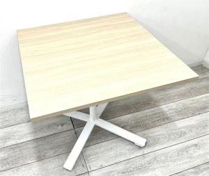 【在庫セール品】【定価約10万円】【木目天板の角テーブル入荷】■コクヨ/ビエナ　■ナチュラル天板/ホワイト脚　■角テーブル