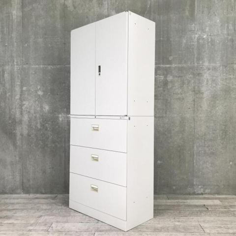 【中古】42シリーズ 4233ZZ Z13 / 4273ZC Z13 オカムラ（okamura） ハイキャビネット／両開き＋3段ラテラル