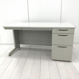 ■オカムラ （okamura）製 　■SD-Vシリーズ　■片袖机　■W1200mm×D700mm　■シリンダー錠　■ライトグレー　【弊社使用欄：A01065543】【SN】