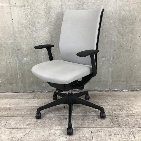 【中古】ヴィスコンテチェア XW76ZA FBA3 オカムラ（okamura） 肘付ハイバックチェア