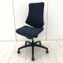 ■イトーキ（ITOKI）製　■エフ（f）チェア　■肘無　■ハイバック　■背面メッシュ×ネイビーブルー　■オススメ/大人気/定番商品　【弊社使用欄：A01063179】【SN】