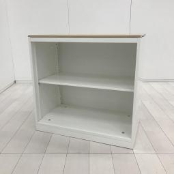 【在庫入替セール品！（本在庫限定価格）】【窓下の収納にうってつけの高さ780mm！】■オカムラ製　オープン書庫　ナチュラル天板付　【弊社使用欄：A01031000】【HU】