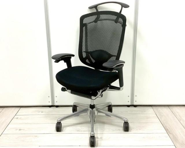 【中古】コンテッサ セコンダ CC84BS FPC1 オカムラ（okamura） 肘付ハイバックチェア