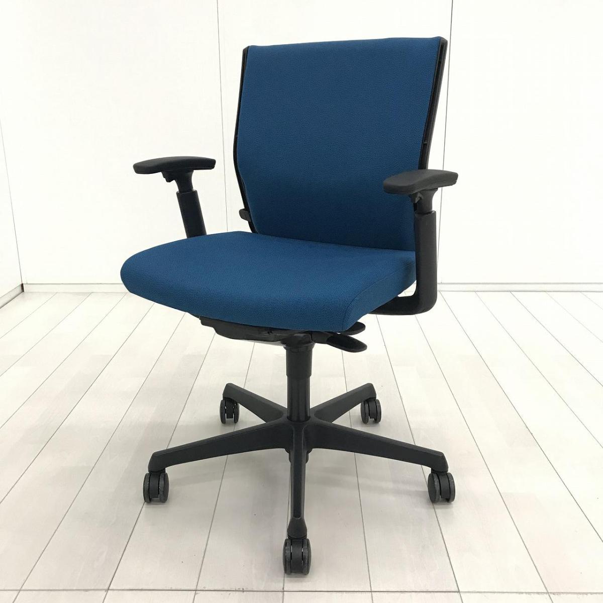 中古】エスクード C493ZR FFW5 オカムラ/okamura 肘付ローバックチェア 