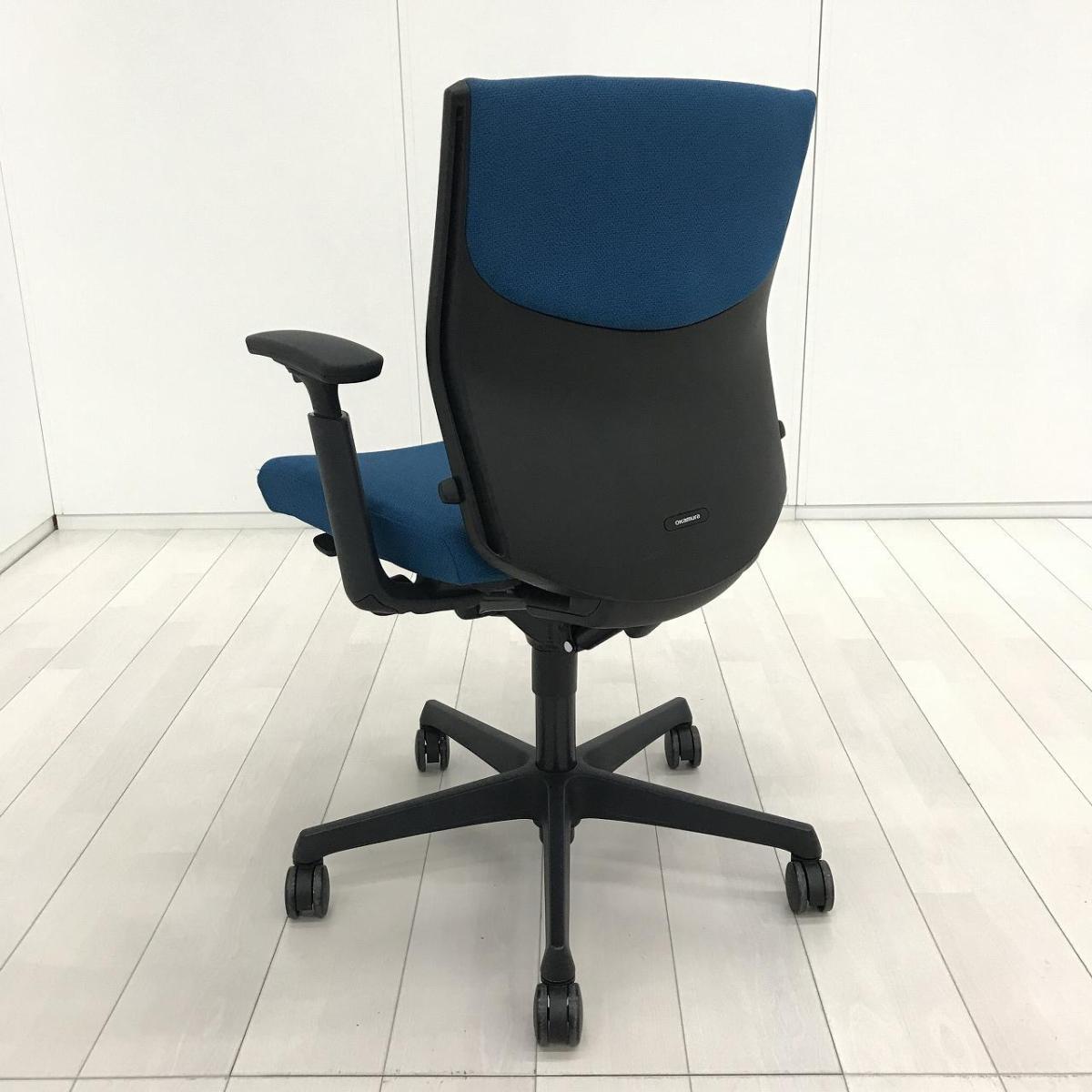 中古】エスクード C493ZR FFW5 オカムラ/okamura 肘付ローバックチェア 