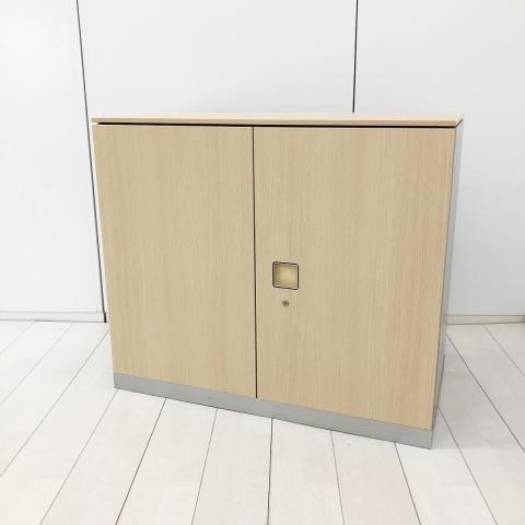 【中古】レクトライン 4B311F ZB41 オカムラ（okamura） ローキャビネット／両開き