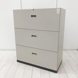 【これ一台でファイル書類をスッキリ整理！】■コクヨ（KOKUYO）BWN　ビジネスウォールN　■3段ラテラル　書庫　キャビネット　グレー【HU】【関東倉庫在庫品】【弊社使用欄：A01043974】