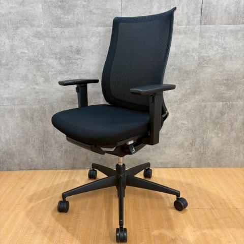 【中古】ベゼル 樹脂脚  コクヨ（KOKUYO） 肘付ハイバックチェア