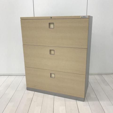 【中古】レクトライン 4BG3WC ZB41 オカムラ（okamura） ローキャビネット／ラテラル