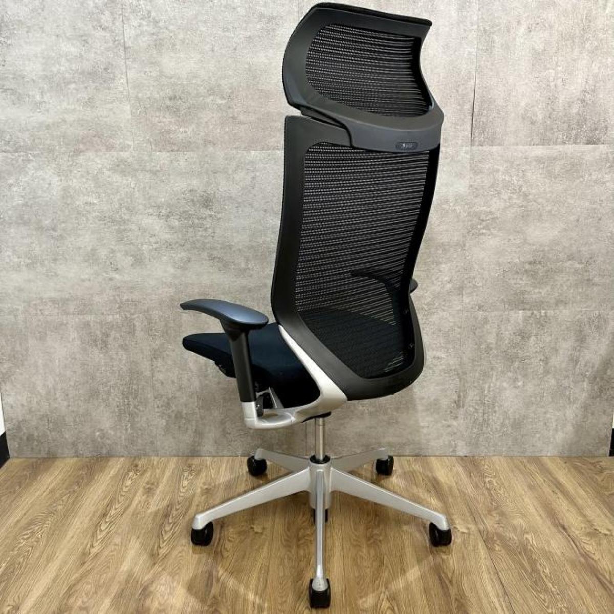 中古】バロンチェア CP87DR FDF1 オカムラ/okamura 肘付ハイバック 