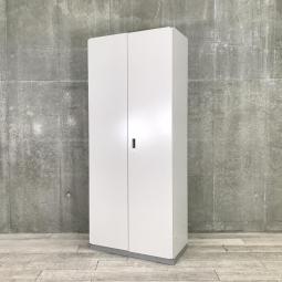 【在庫セール品・1台限定】【T4】■イトーキ（ITOKI）製　シンラインシリーズ　両開き書庫　ハイキャビネット　H2150㎜　■シリンダー錠　■ニューグレー【オフィス書類をスッキリ整理！A4ファイル6段収納可能と圧倒的な保管量！】