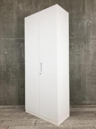 【4/7(火)入荷予定の商品となります！】【扉が大きく開いて出し入れしやすい！たっぷり6段収納できます】■コクヨ(KOKUYO)製　エディア(EDIA)シリーズ　両開き書庫　ハイキャビネット　■W900×D450×H2150mm　■シリンダー錠　■ベース有り　■ホワイト　※サイズの大きい商品のため搬入経路にご注意ください。