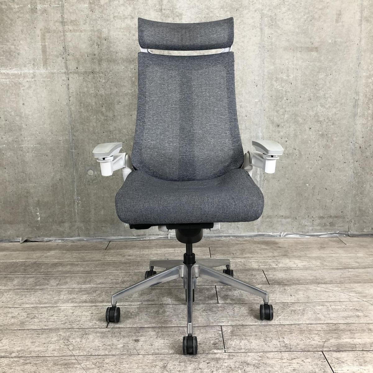 中古】アクト メッシュ アルミ KG-477JE-ZNT3 イトーキ/ITOKI 肘付 