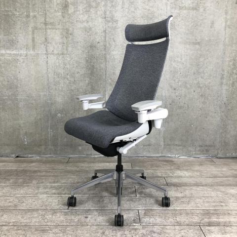 【中古】アクト メッシュ アルミ KG-477JE-ZNT3 イトーキ（ITOKI） 肘付ハイバックチェア