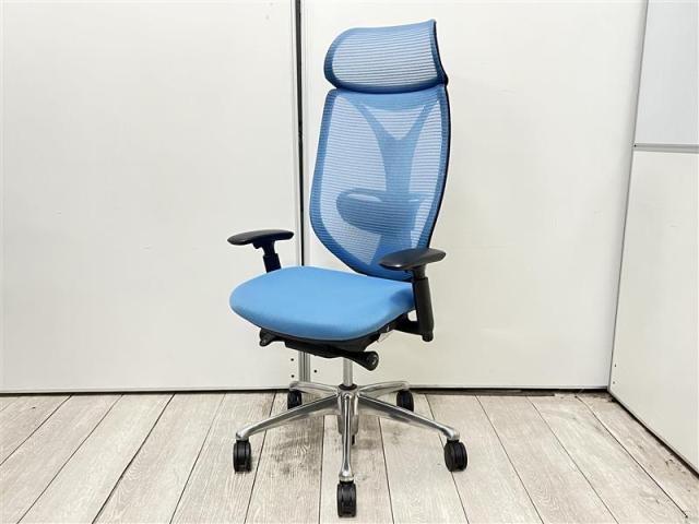 【中古】サブリナ C855BX FSY4 オカムラ（okamura） 肘付ハイバックチェア