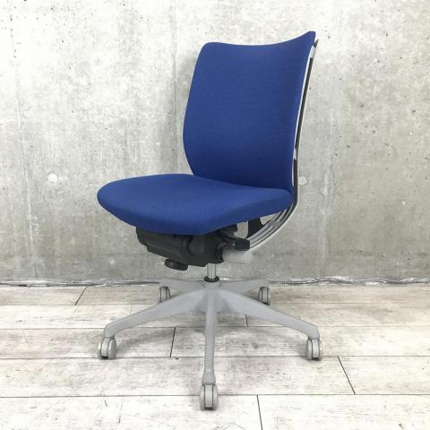 【中古】ヴィスコンテチェア CWA6BA FEA4 オカムラ（okamura） 肘無ローバックチェア