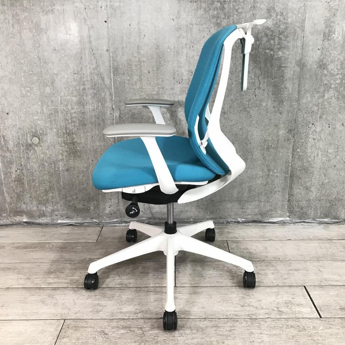 中古】シルフィー C644XW FSG6 オカムラ/okamura 肘付ローバックチェア 