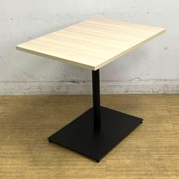 【在庫入替セール】コクヨ　角テーブル　DAYS　OFFICE（デイズオフィス）　flip top（フリップトップ）天板：ホワイトナチュラル×脚：ブラック　天板固定タイプ・単柱脚【ABW】