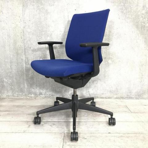 【中古】ウィザードチェア  コクヨ（KOKUYO） 肘付ローバックチェア