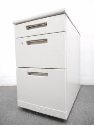 【デスク横に置いて収納と作業スペースを同時に確保！】■コクヨ　エムエックスシリーズ　脇机3段【デスクサイドキャビネット】【引出し収納】